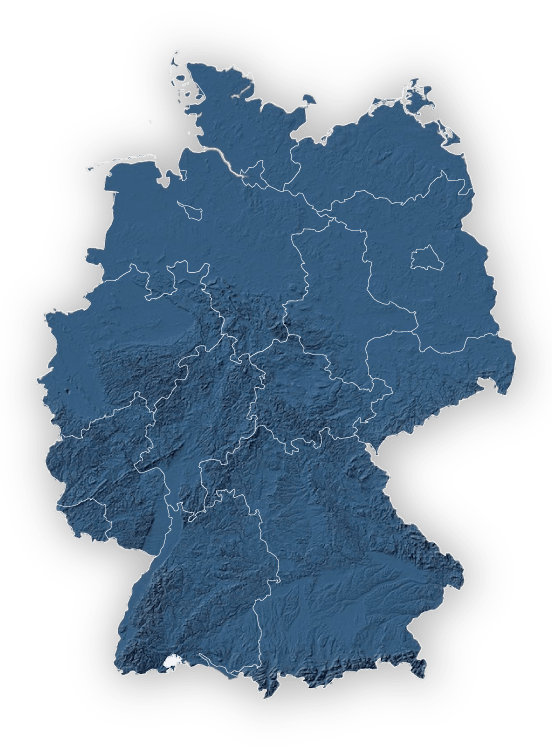 Vertriebsgebiet - Deutschland Karte